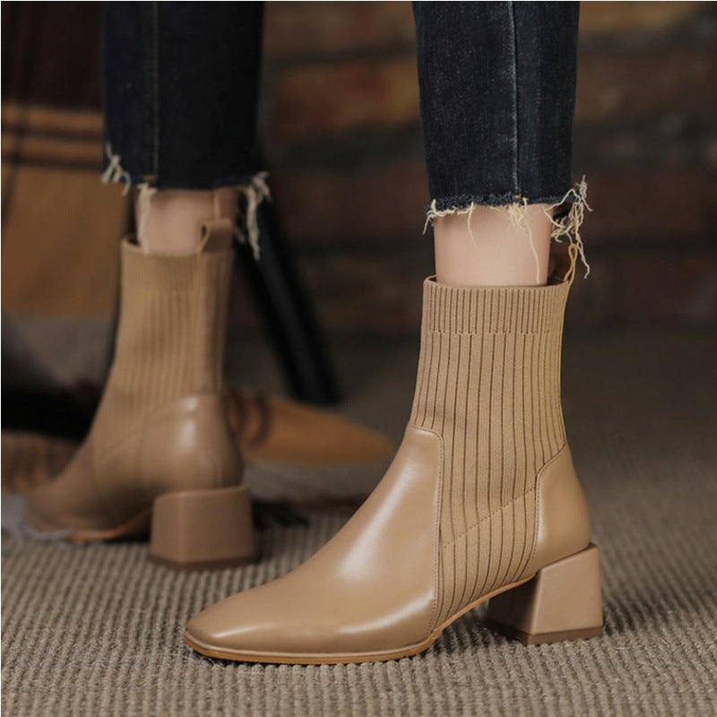 Botte Martin à talons épais carrés ORIS WEAR