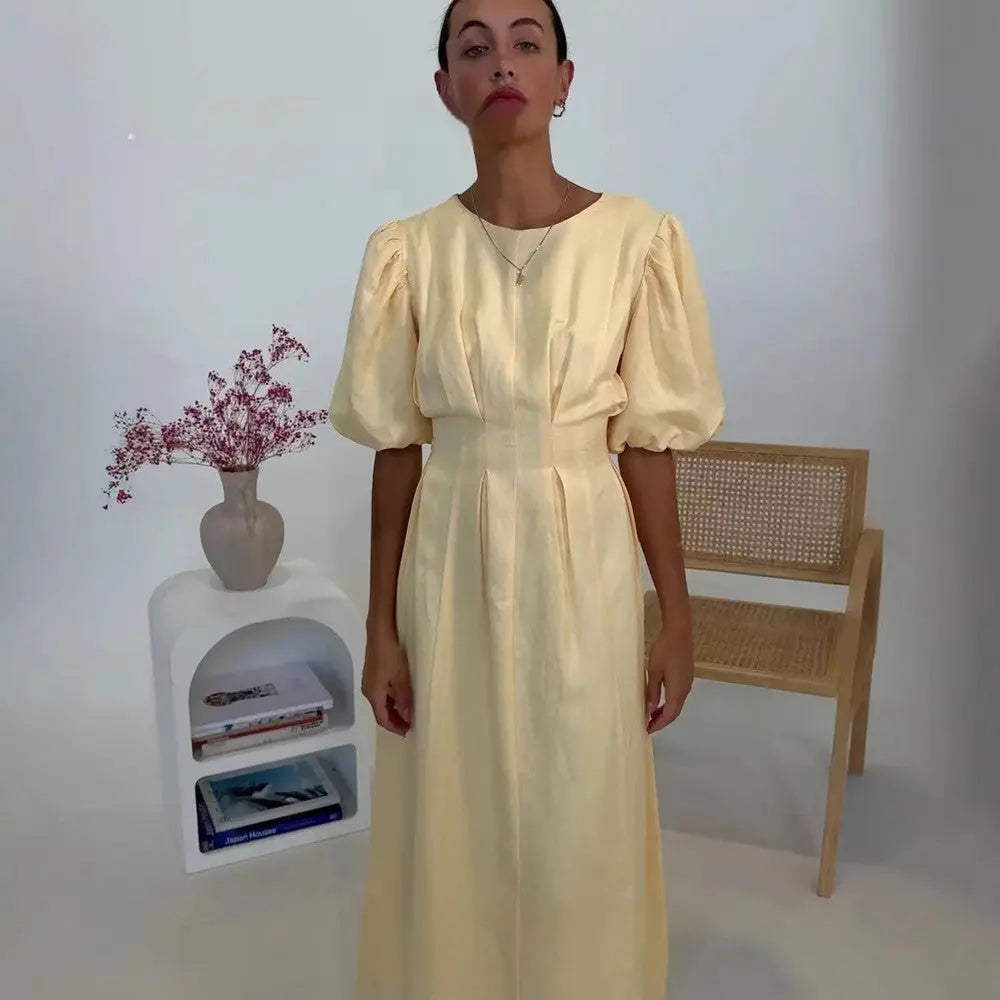 Personality Female Elegant Short Sleeve Dress ORIS WEAR