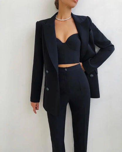 Élégance Structurée – Tailleur Femme Double-Boutonnage ORIS WEAR