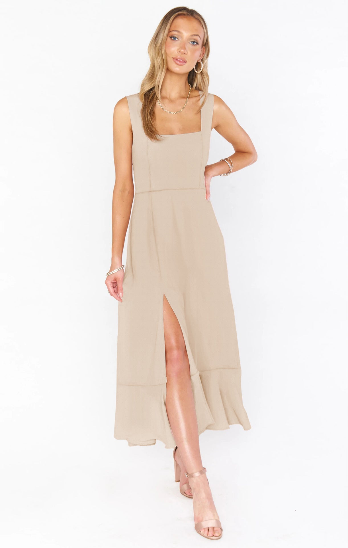 Esprit Sauvage – Robe Bohème Fendue à Bretelles ORIS WEAR
