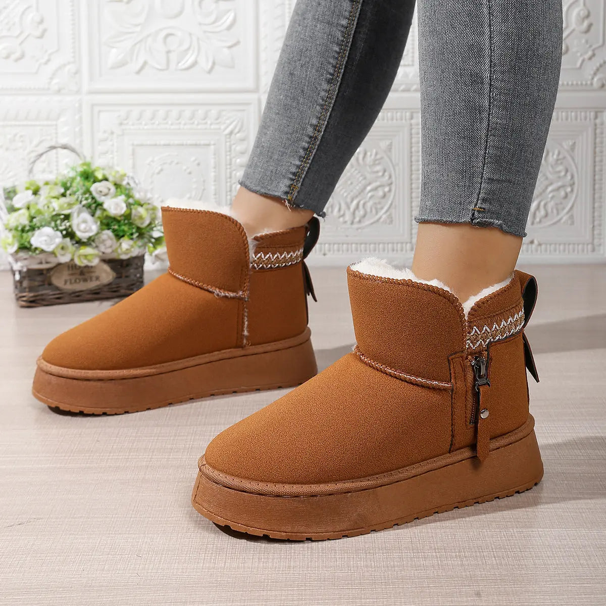 Bottines fourrées – Plateforme cosy pour l’hiver ORIS WEAR