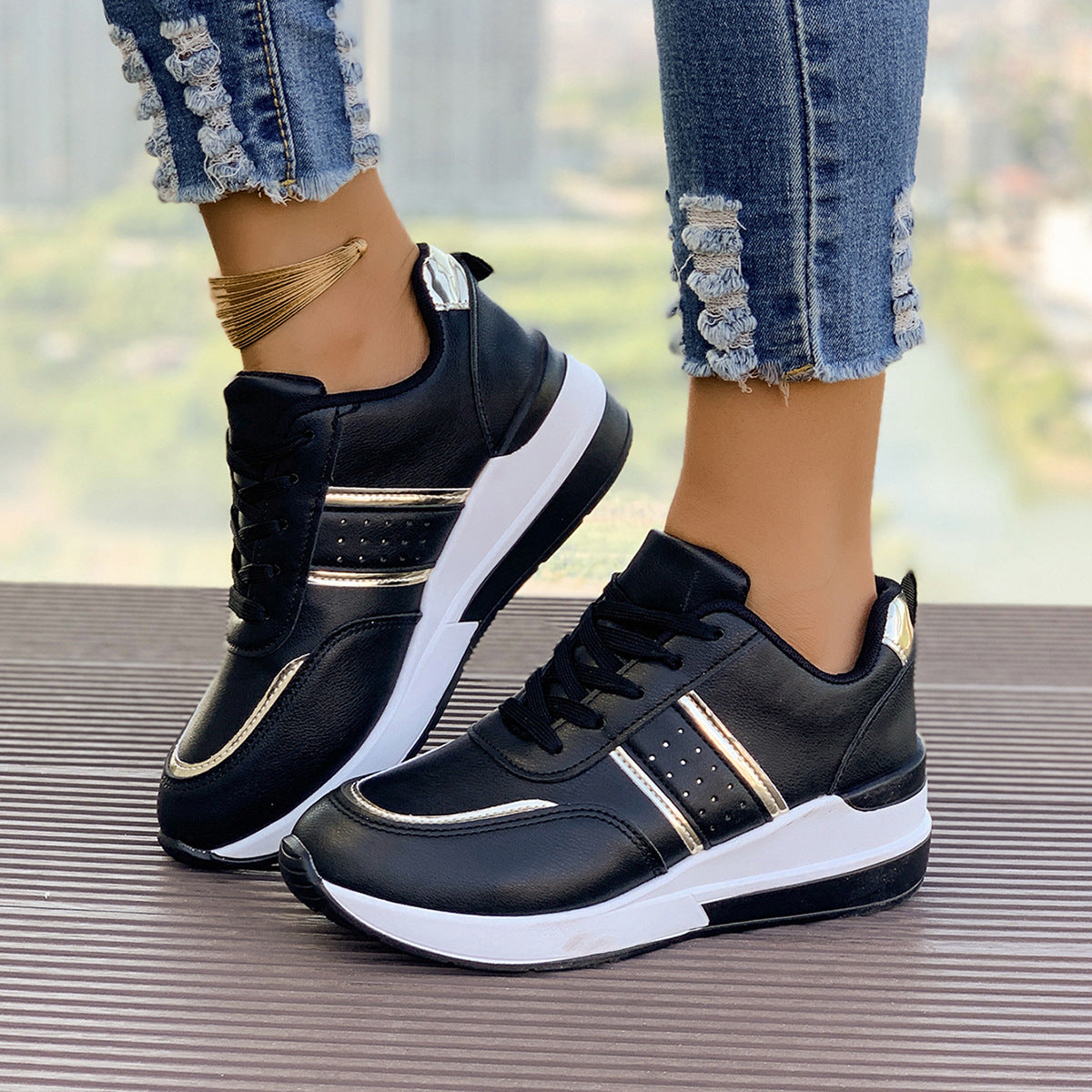 Baskets Femme Urban Chic à Semelle Épaisse ORIS WEAR