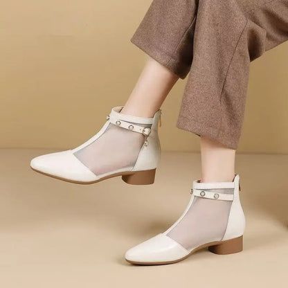 Ankle Boots Bout Pointu Zip Aéré Chic ORIS WEAR