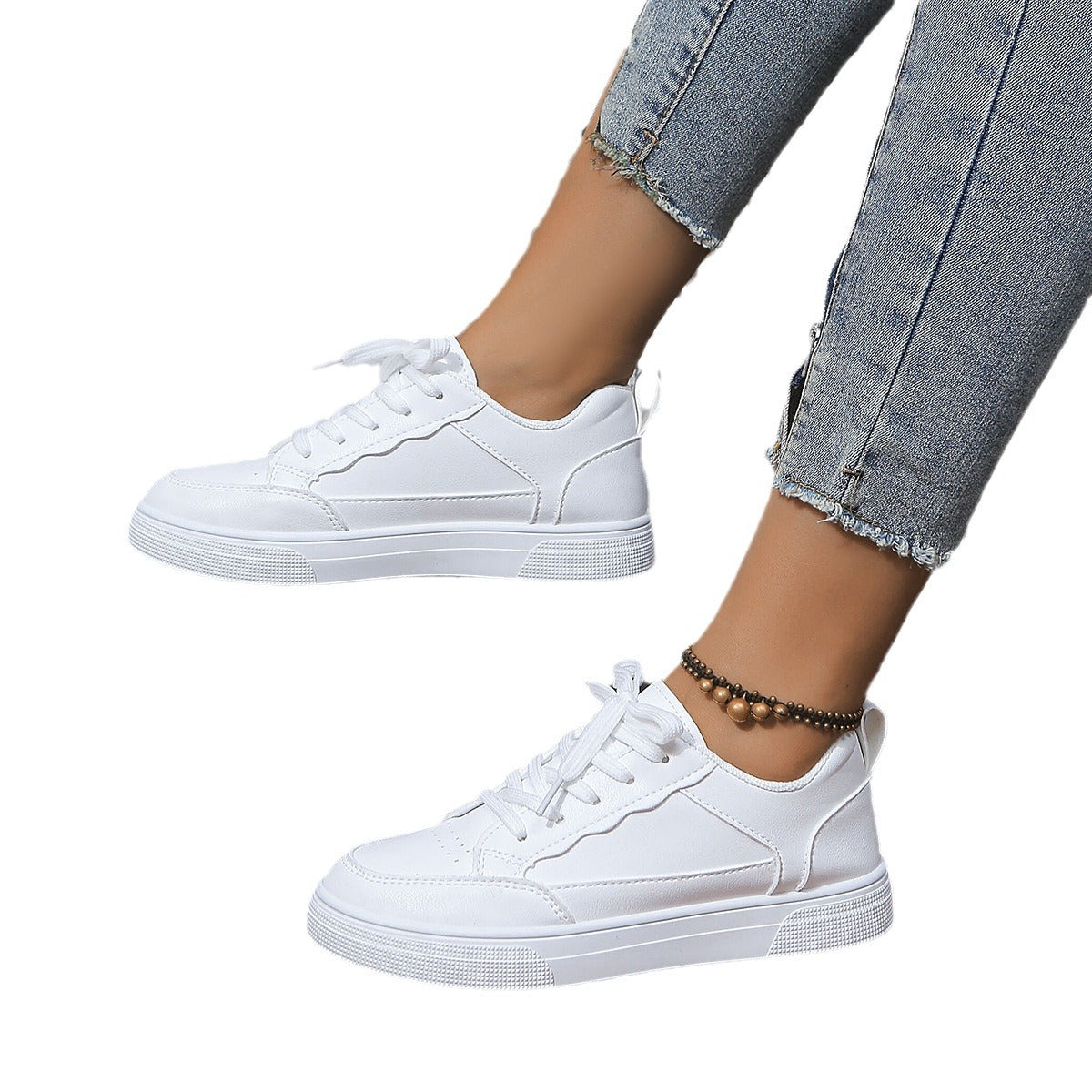 Baskets Blanches Casual Femme ORIS WEAR