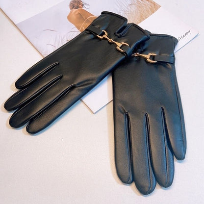 Gants d'hiver chauds pour femmes en polaire PU ORIS WEAR