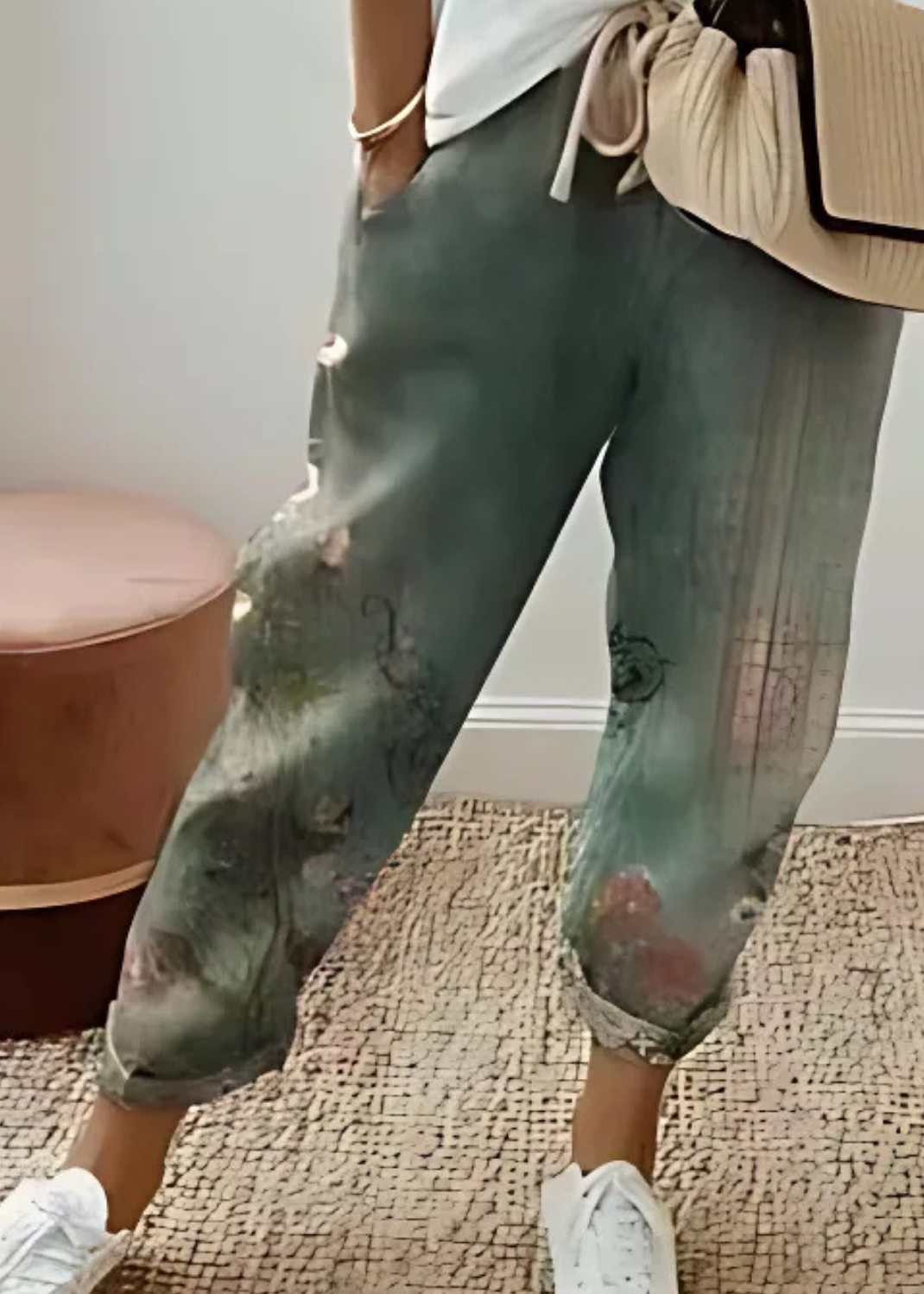 Pantalon Coton-Lin Femme Décontracté ORIS WEAR