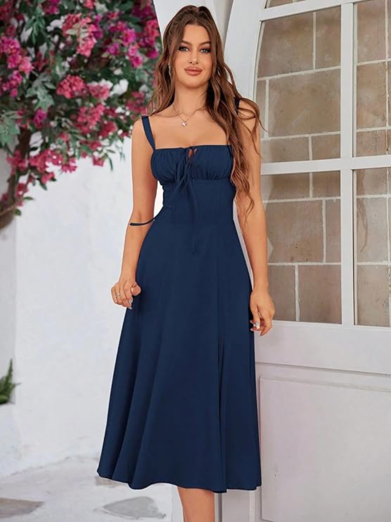 Robe midi à motif floral bohème ORIS WEAR