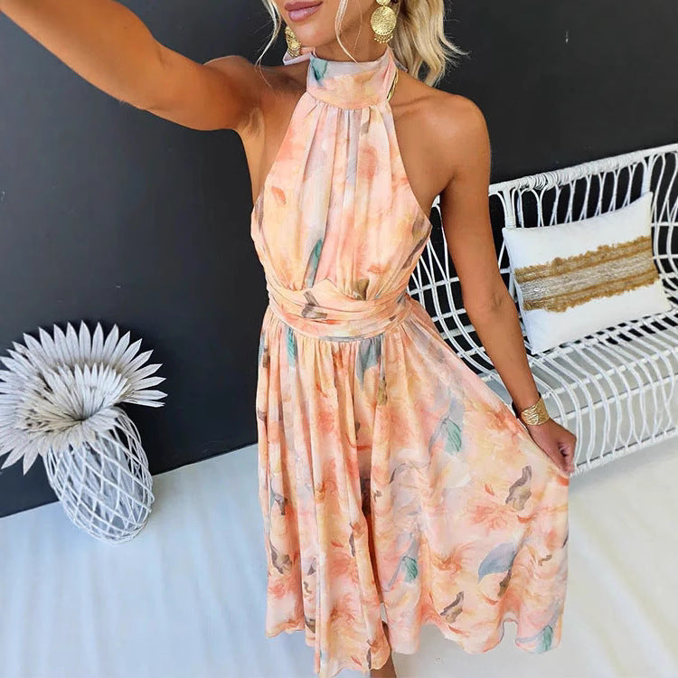 Robe Dos Nu Imprimée – Style Vacances