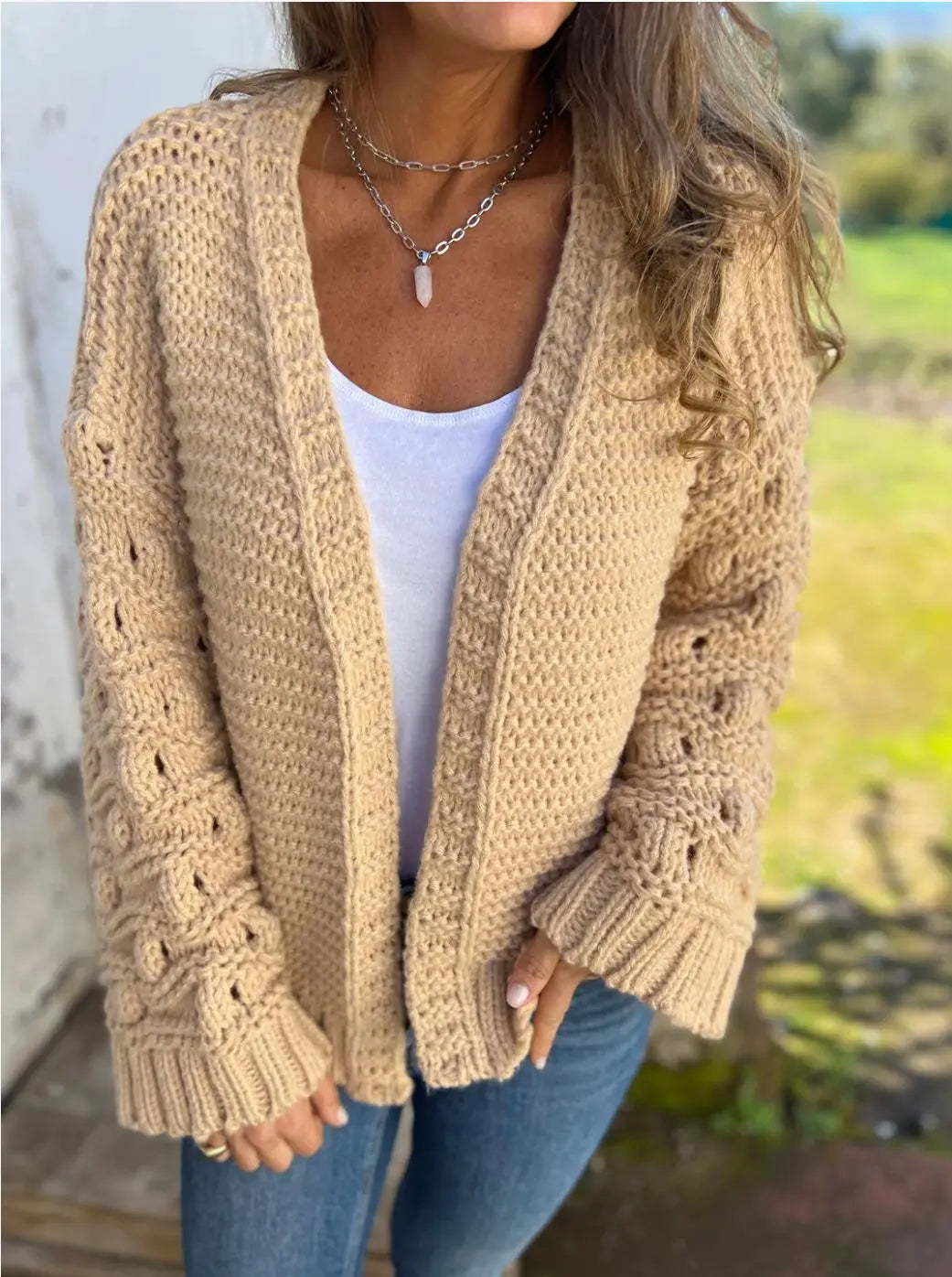 Cardigan Hiver Uni Femme – Élégance Chaleureuse ORIS WEAR