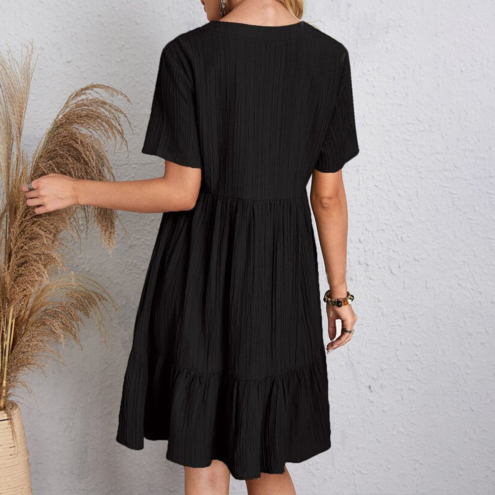 Fraîcheur Bohème – Robe Courte à Volants ORIS WEAR