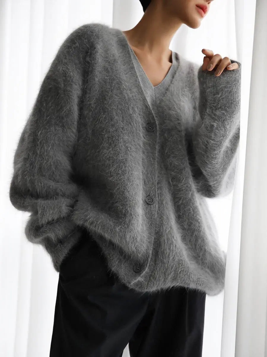 Cardigan Femme Col V – Boutonné, pour l'hiver ORIS WEAR