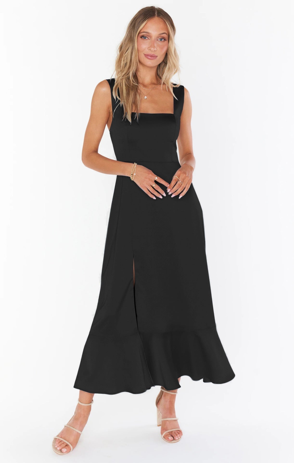 Esprit Sauvage – Robe Bohème Fendue à Bretelles ORIS WEAR