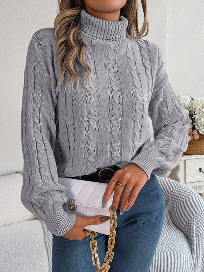 Pull col roulé uni à manches longues – Élégance et confort ORIS WEAR