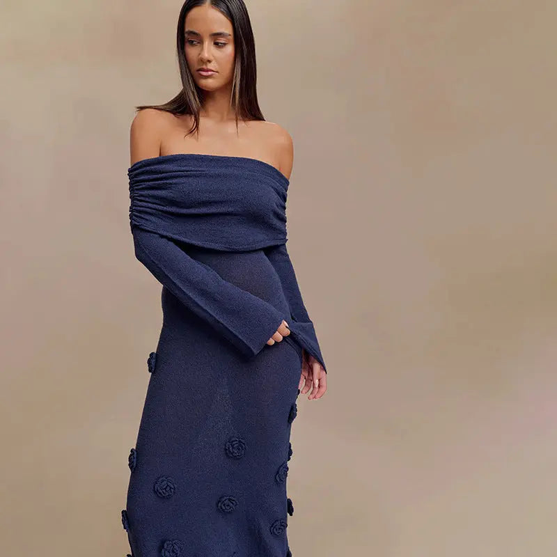 Robe Maille Fleurie Transparente pour Plage ou Détente ORIS WEAR
