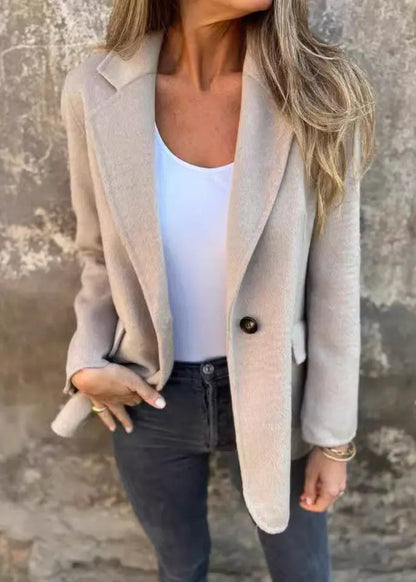 Blazer court boutonné style hiver femme ORIS WEAR