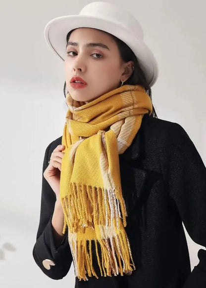 Écharpe plaid chaude hiver femme ORIS WEAR