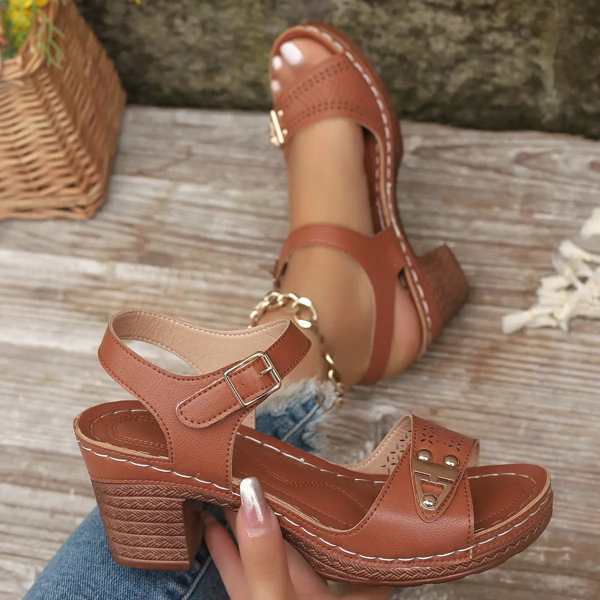 Sandales à Talons Hauts Grande Taille Élégance & Confort ORIS WEAR