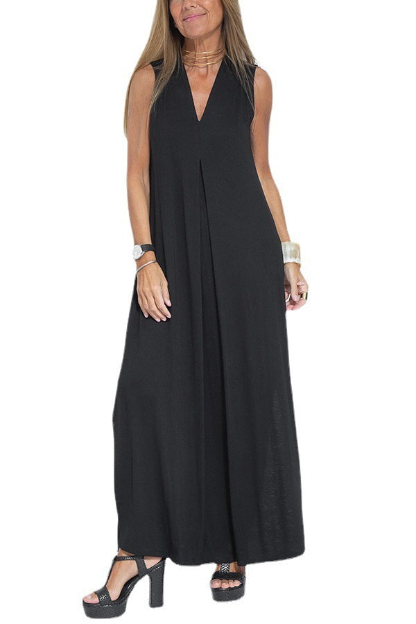 Robe longue femme fluide kaki — ORIS WEAR