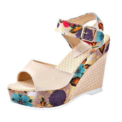 Sandales à Talons Hauts Fleuris ORIS WEAR