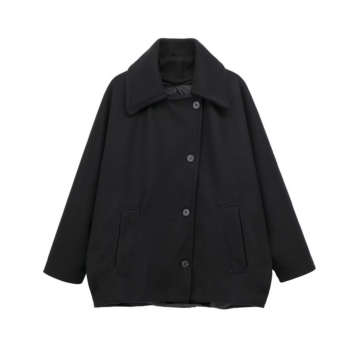 Manteau Court en Laine Mélangée – Charme Automnal ORIS WEAR