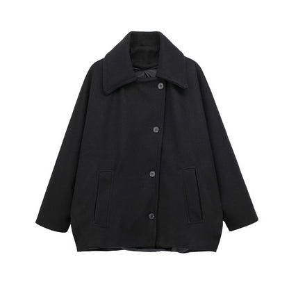 Manteau Court en Laine Mélangée – Charme Automnal ORIS WEAR
