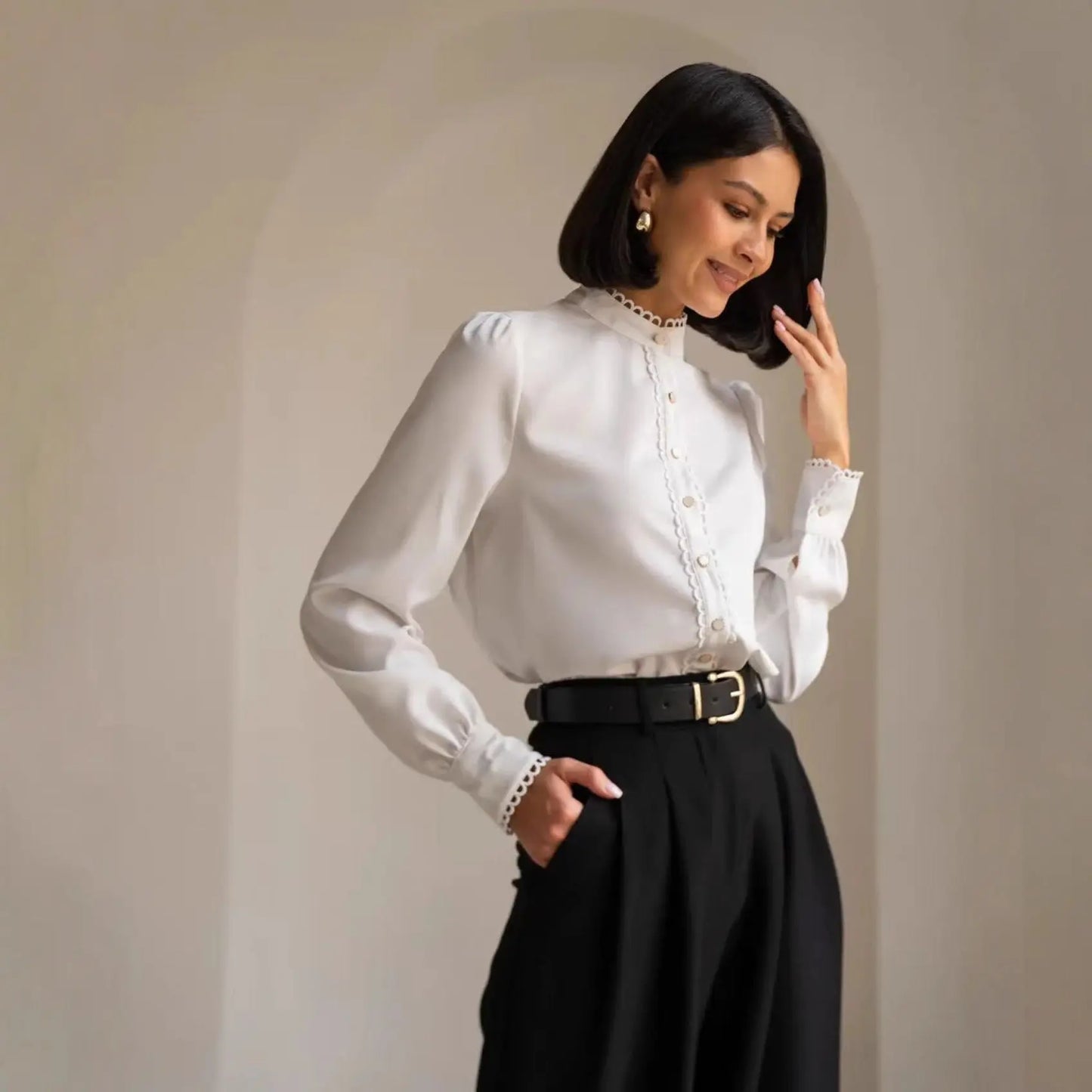 Mode femme en dentelle blanc — ORIS WEAR