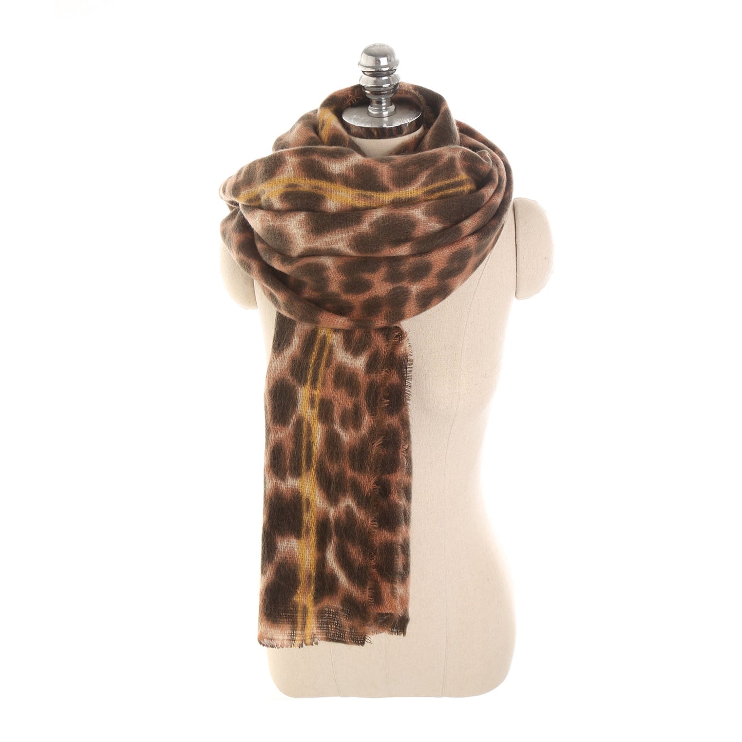 Écharpe léopard femme en cachemire ORIS WEAR