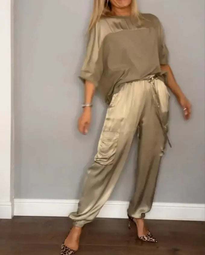 Ensemble 2 Pièces Femme en Satin Doux ORIS WEAR