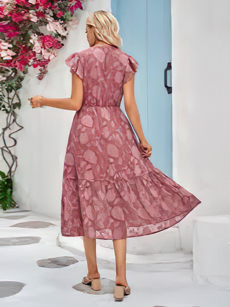 Robe Col V Sans Manches Décontractée ORIS WEAR