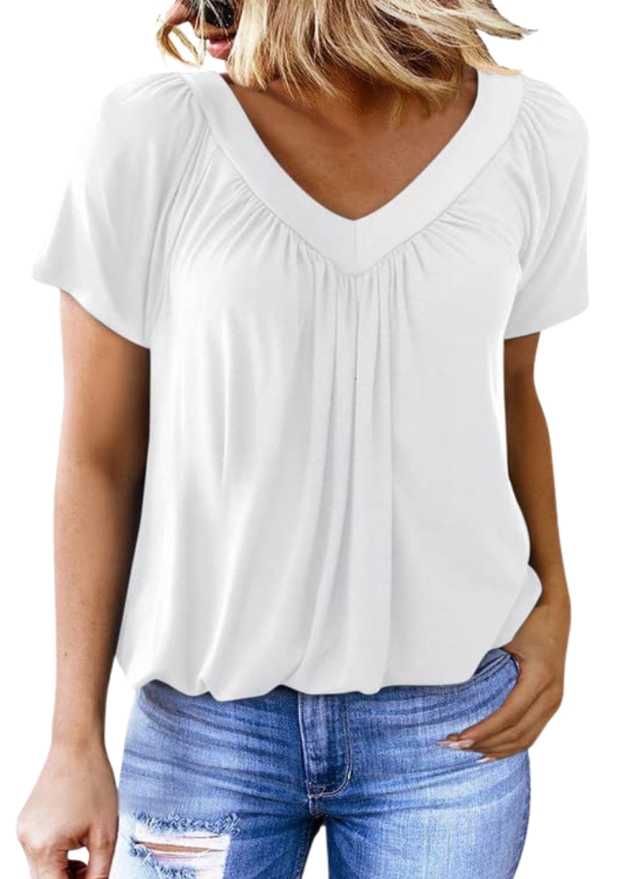 T-shirt Femme Col V Ample ORIS WEAR