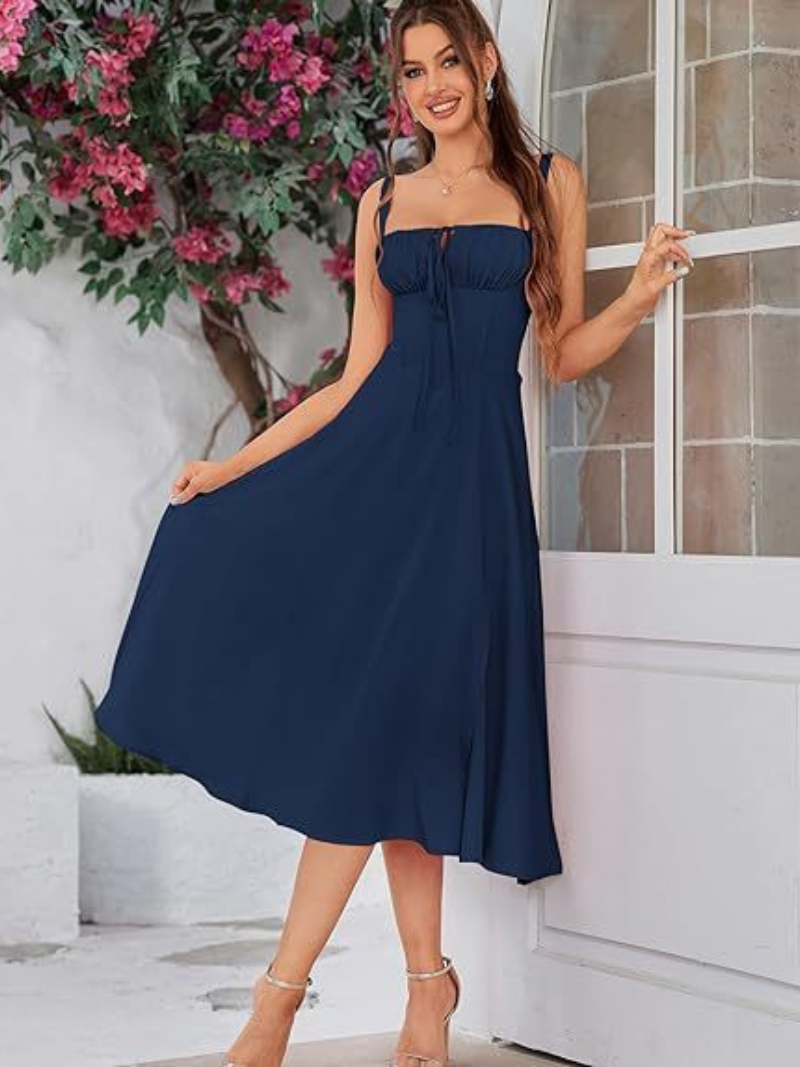 Robe midi à motif floral bohème ORIS WEAR
