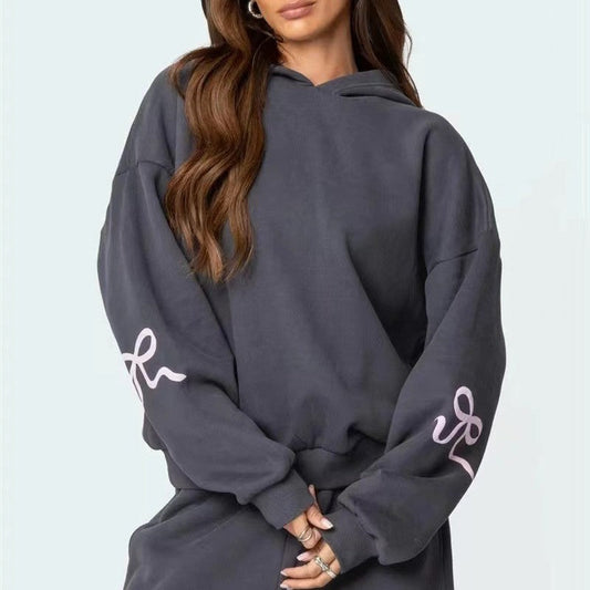 Pull femme fleurie gris — ORIS WEAR