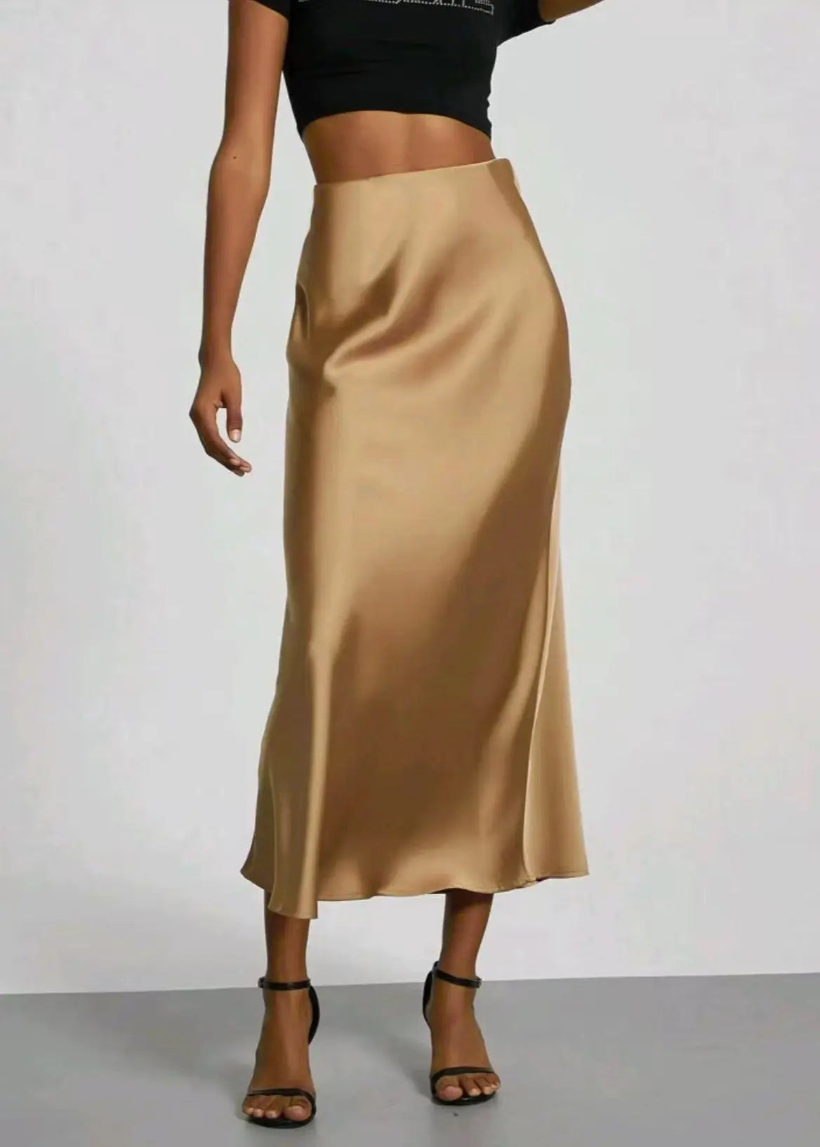 Jupe longue satinée femme élégante chic ORIS WEAR