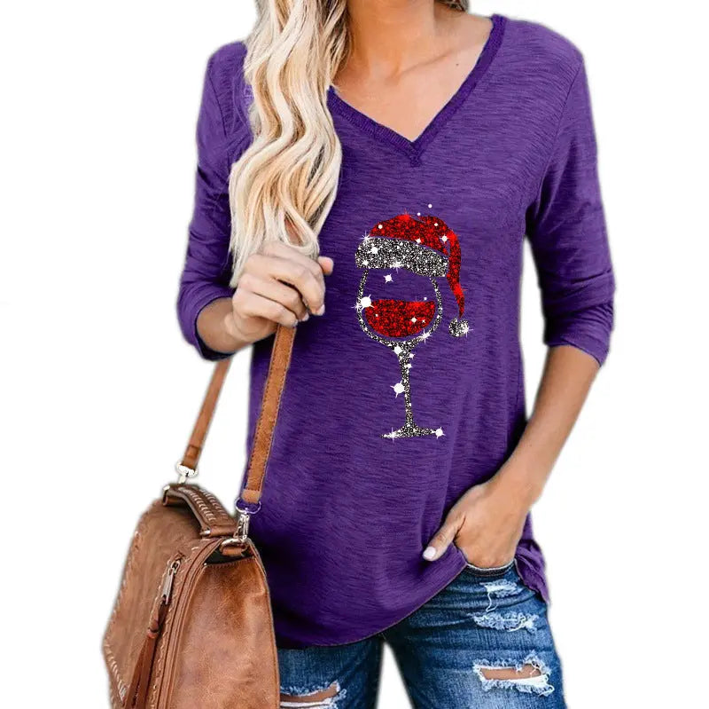 Robe Imprimée Verre de Vin – Esprit de Noël Assuré ORIS WEAR