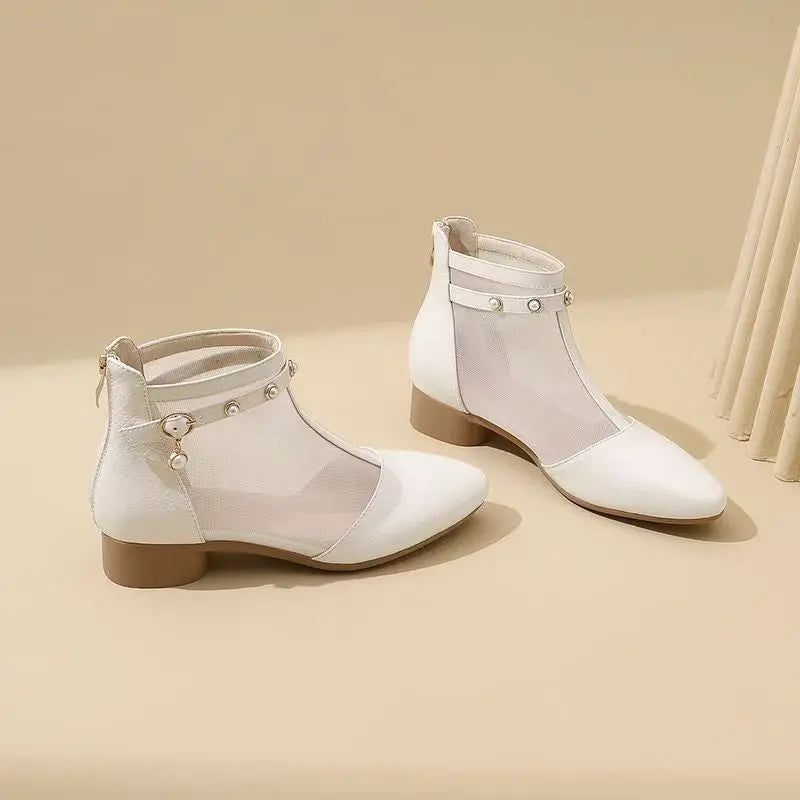 Ankle Boots Bout Pointu Zip Aéré Chic ORIS WEAR