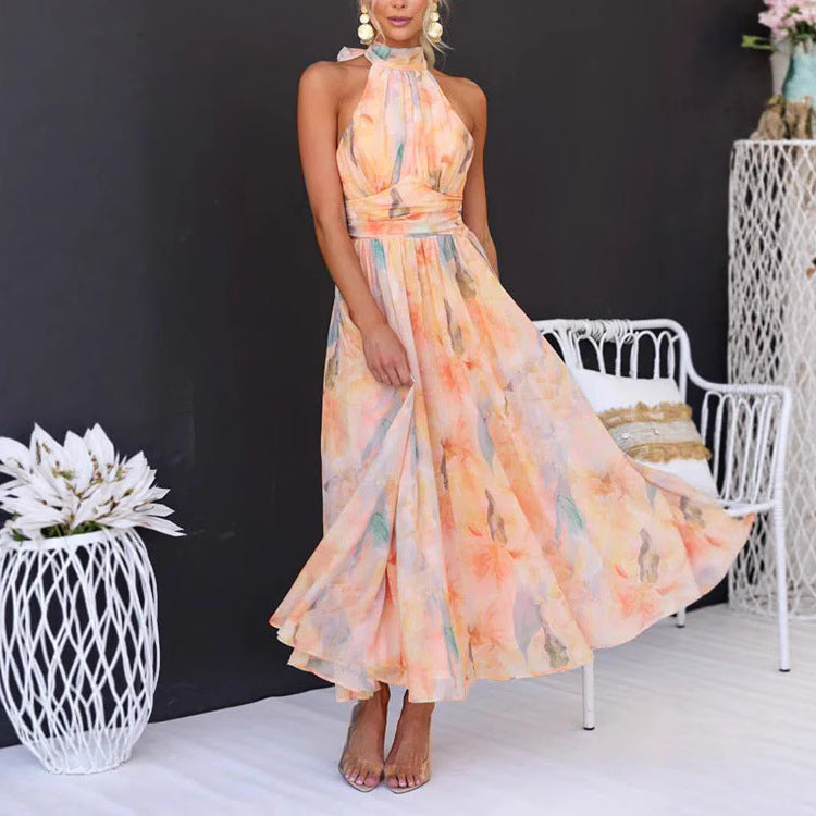 Robe Dos Nu Imprimée – Style Vacances