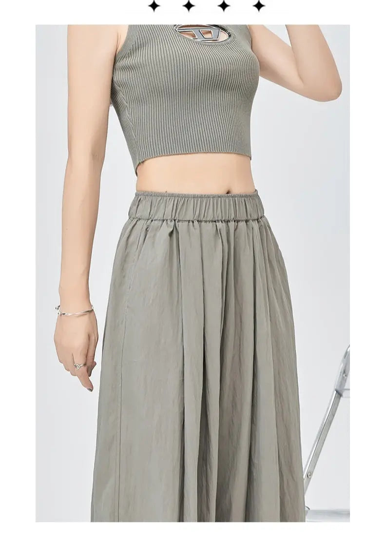 Pantalon large estival gris en Tencel ORIS WEAR