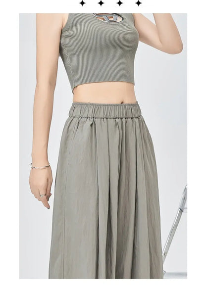 Pantalon large estival gris en Tencel ORIS WEAR