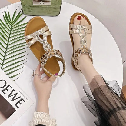 Chloé – Sandales Plates Brillantes & Confortables ORIS WEAR