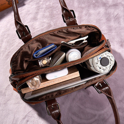Elegant Leather Handbag ORIS WEAR