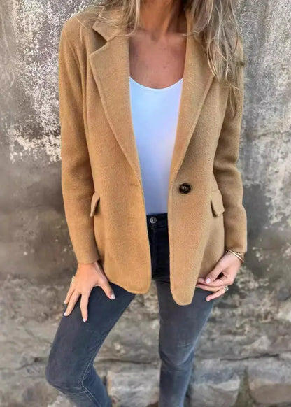 Blazer court boutonné style hiver femme ORIS WEAR