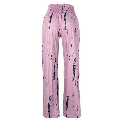 Pantalon Large Taille Haute à Imprimé Élégant ORIS WEAR