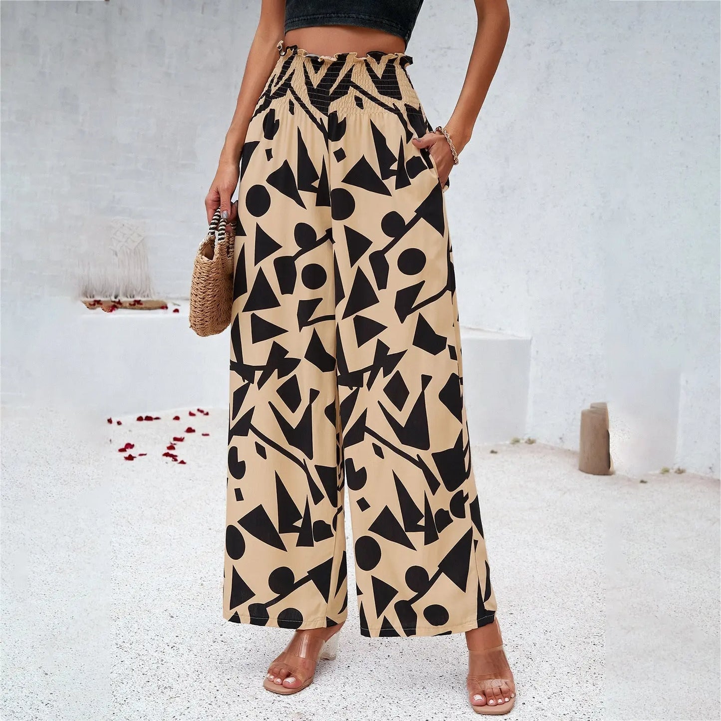 Pantalon Ample Imprimé Élégant ORIS WEAR