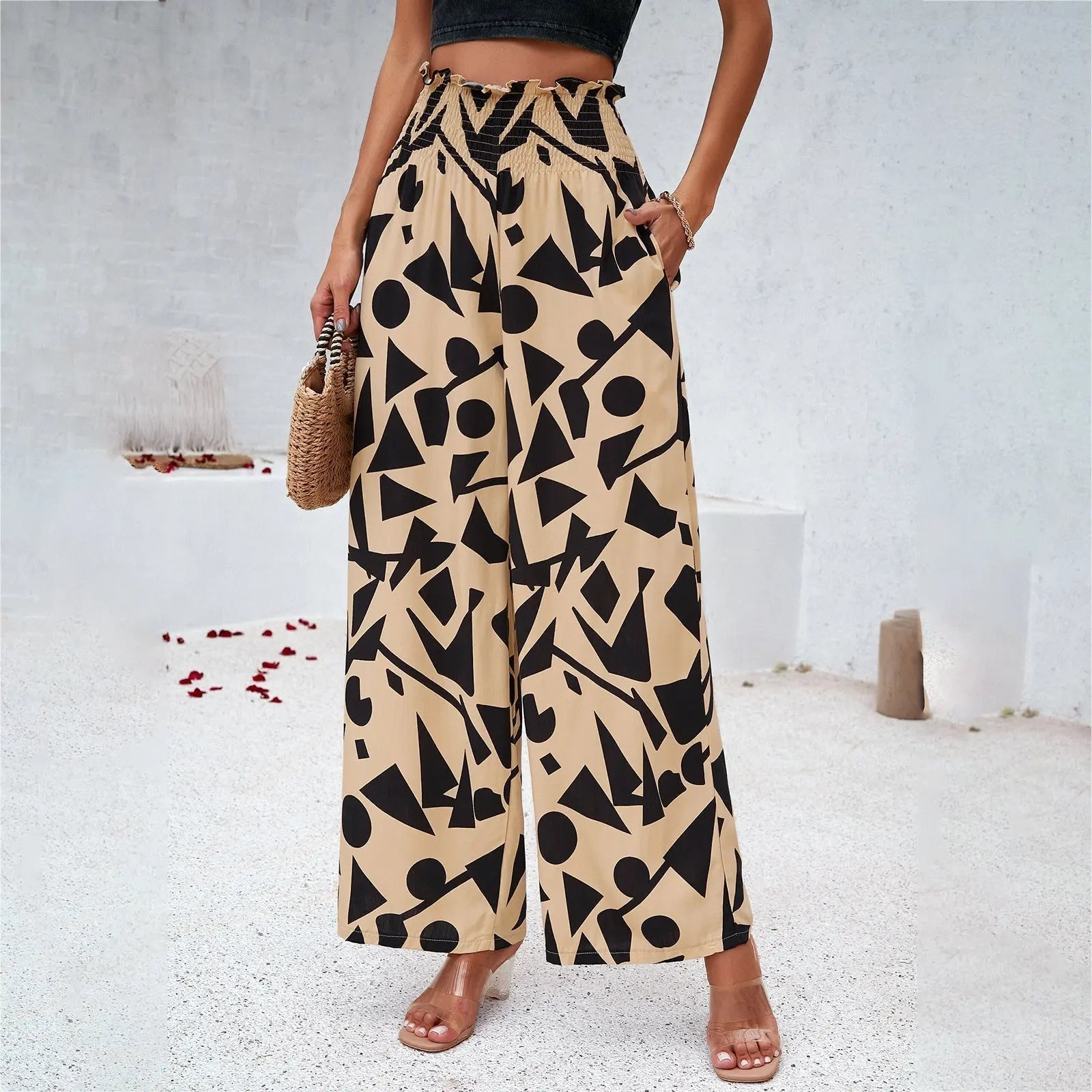 Pantalon Ample Imprimé Élégant ORIS WEAR