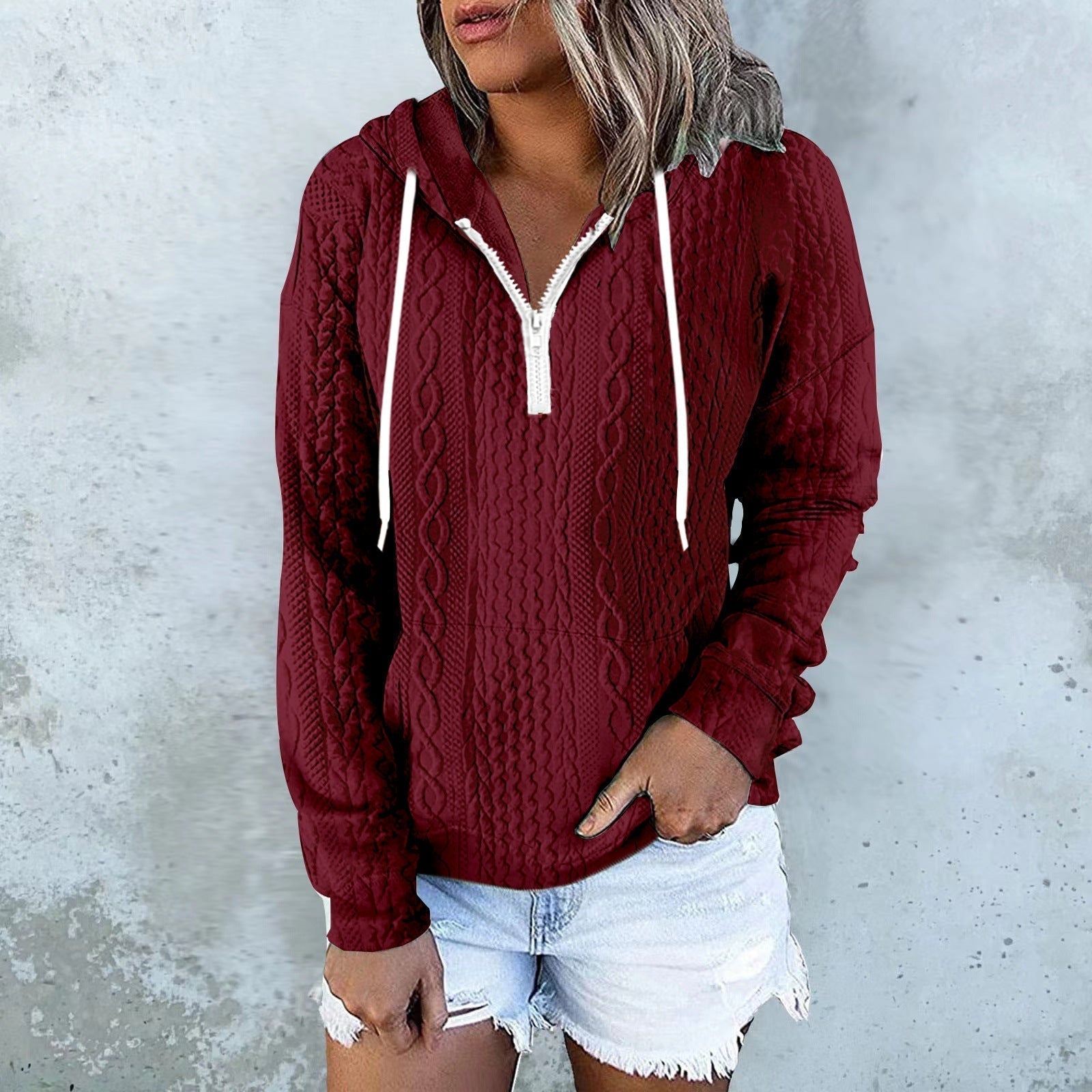Sweat à capuche design texture twist – Style urbain et confortable ORIS WEAR