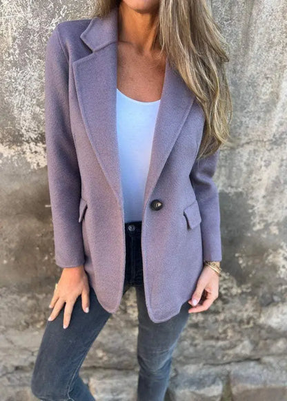Blazer court boutonné style hiver femme ORIS WEAR