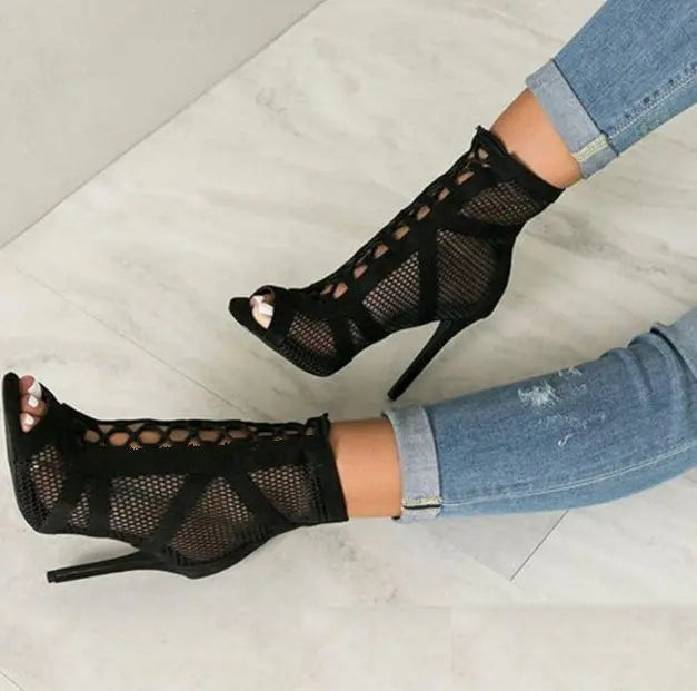Sandales ajourées à talons hauts élégants ORIS WEAR