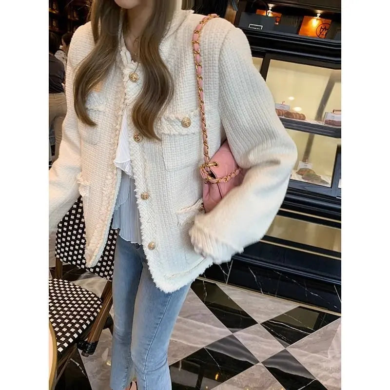 Veste Courte Élégante à Boutons Dorés ORIS WEAR
