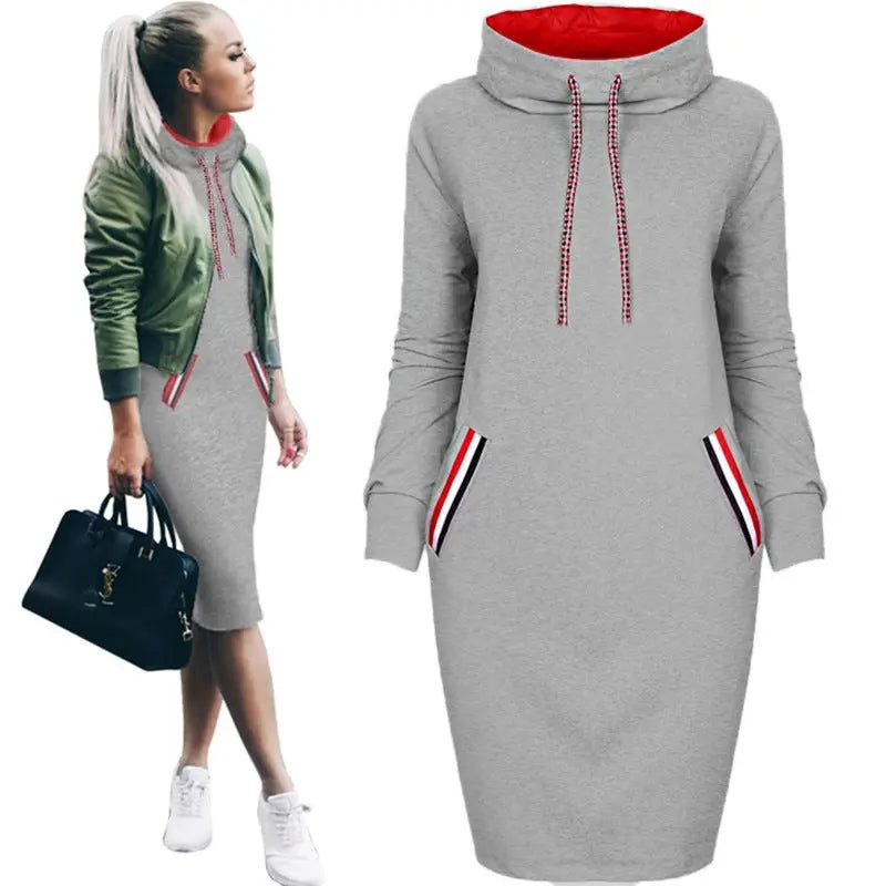 Maïa – Robe Pull Élégante à Col Montant ORIS WEAR