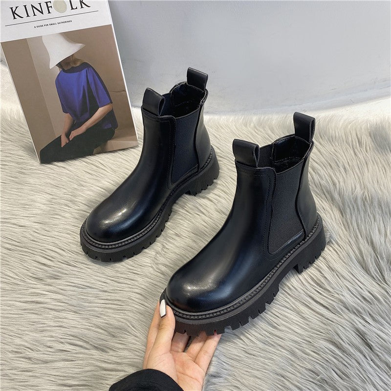 Bottes Martin à talons hauts de style britannique ORIS WEAR